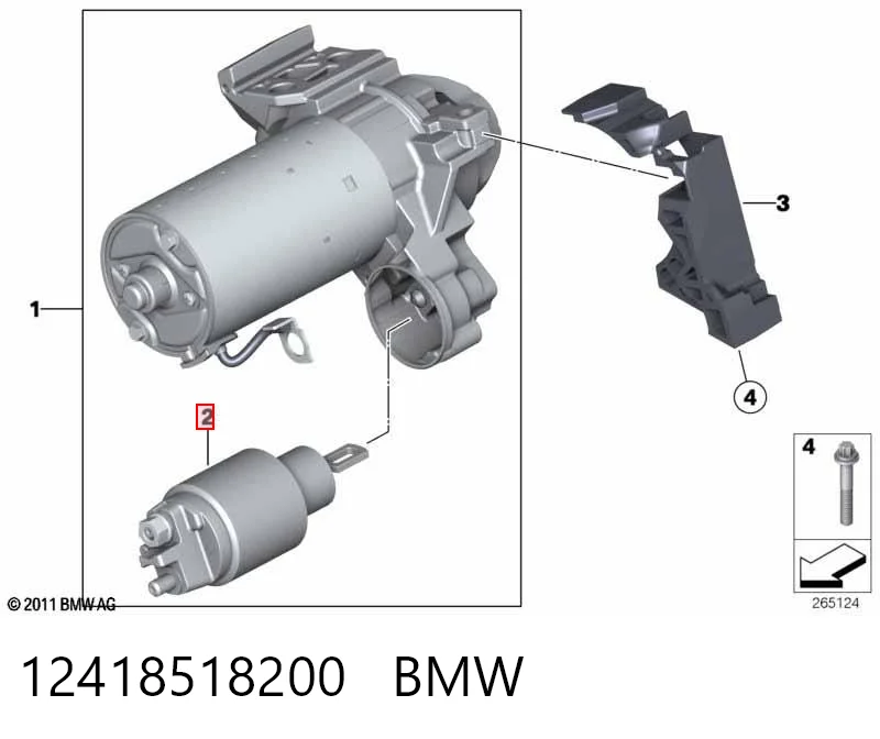 Relê retrator do motor de arranco para BMW 5 F10