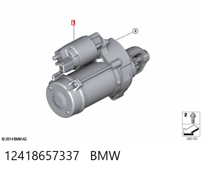 12418657337 BMW Motor de arranco