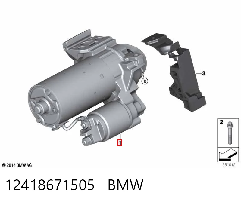12418671505 BMW Motor de arranco