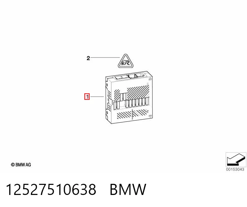12527510638 BMW Unidade de conforto