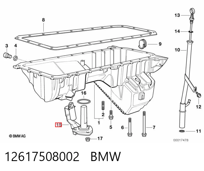 12617508002 BMW Sensor do nível de óleo de motor
