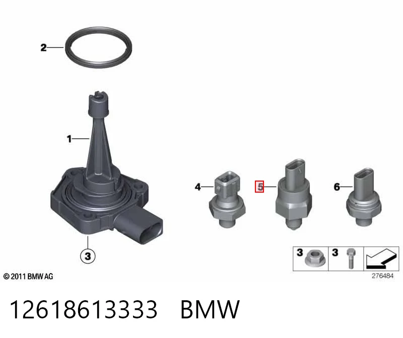12618613333 BMW Sensor de pressão de óleo