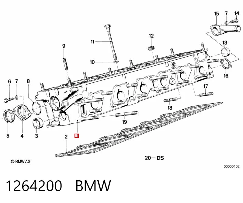Cabeça de motor (CBC) para BMW 5  E28