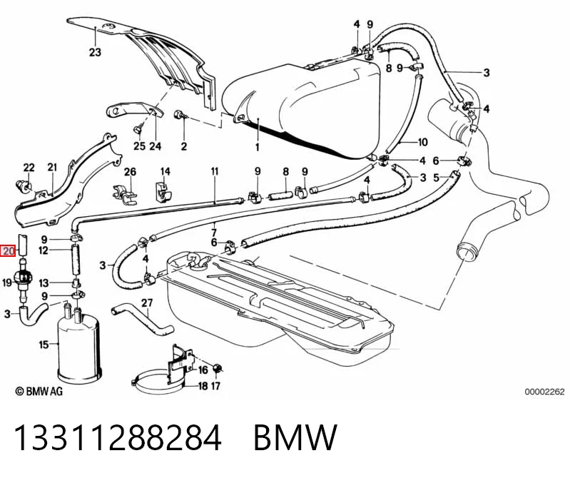 13311288284 BMW Sensor de temperatura do fluido de esfriamento