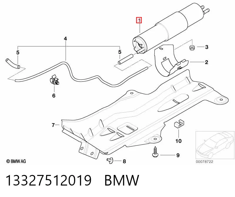 13327512019 BMW Filtro de combustível