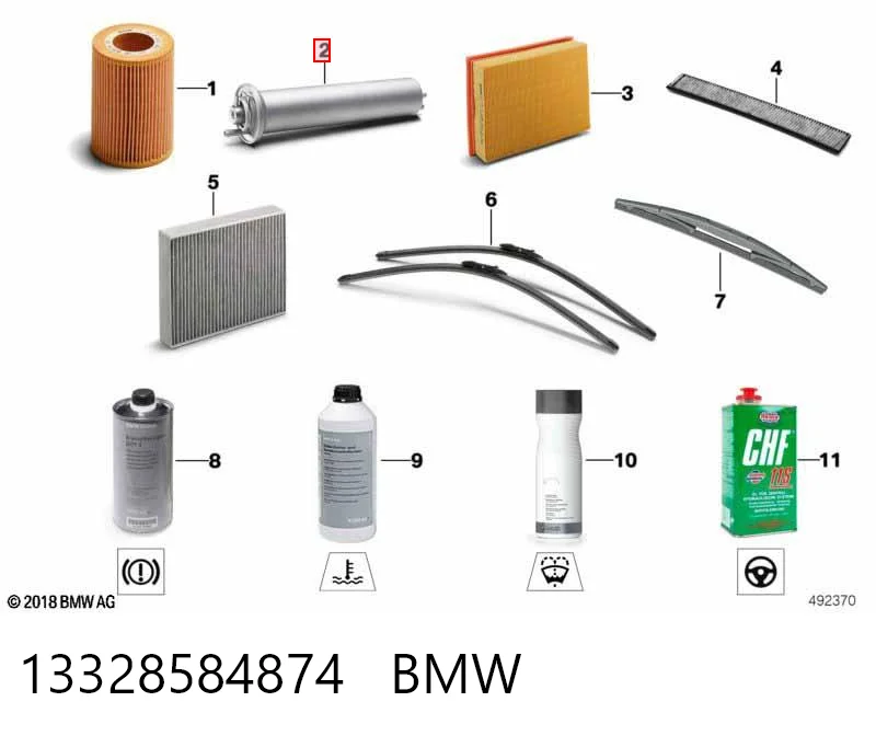 13328584874 BMW Filtro de combustível