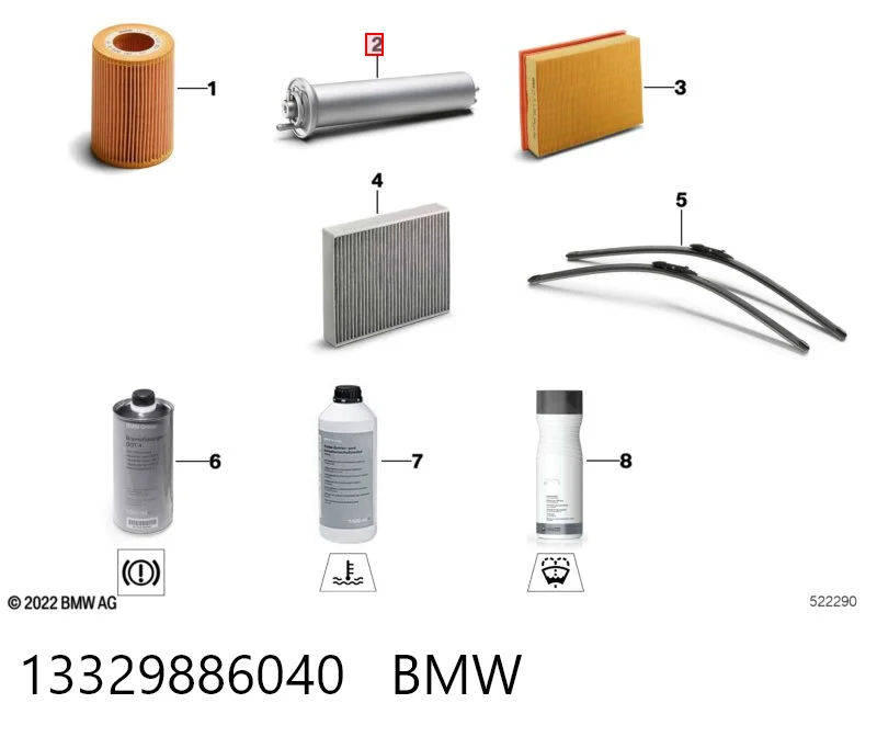 13329886040 BMW Filtro de combustível