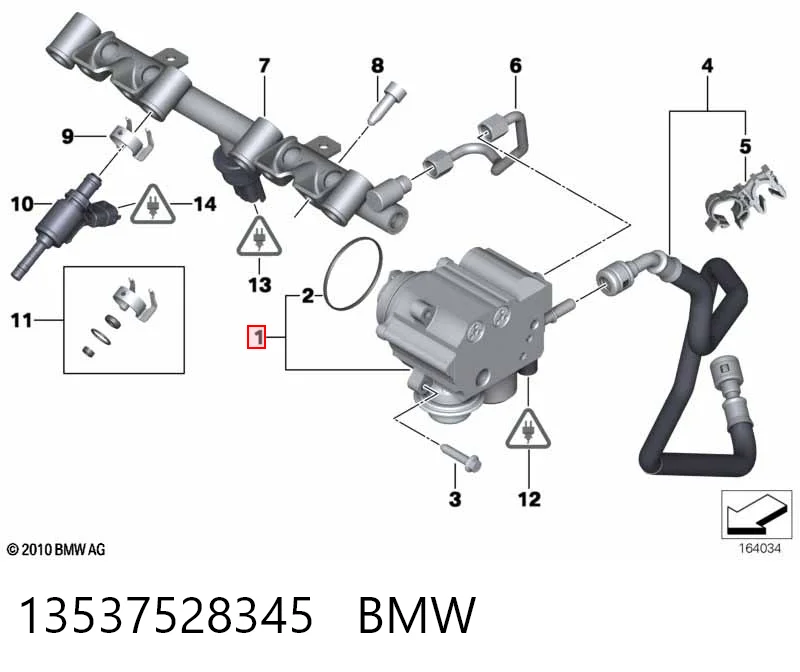 13537528345 BMW Bomba de combustível de pressão alta