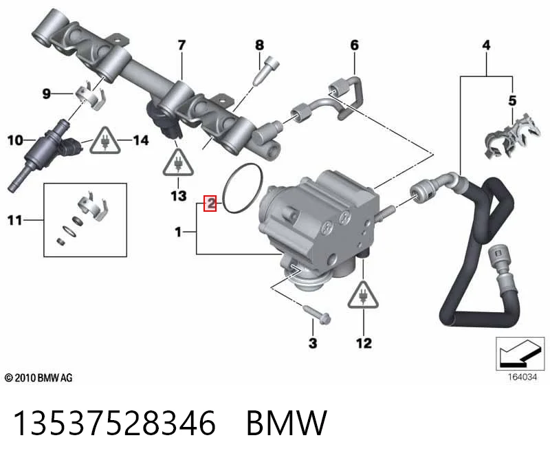 13537528346 BMW Vedante da bomba de combustível da Bomba de Combustível de Pressão Alta