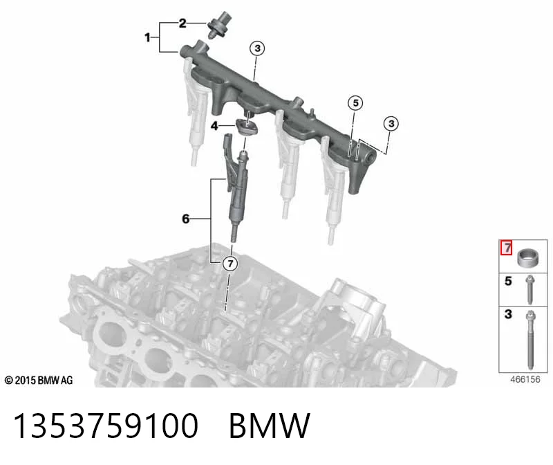 Anel (arruela) do injetor de ajuste BMW 1353759100 preço, a partir de 2,15 USD