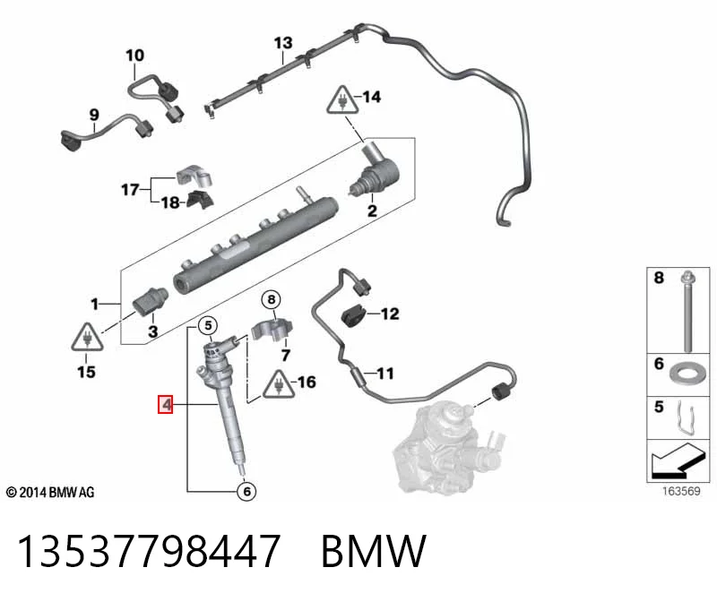 Injetor de injeção de combustível BMW 1  F21 ao melhor preço
