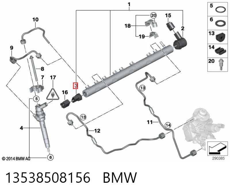 Sensor de pressão de combustível 281006245 Bosch