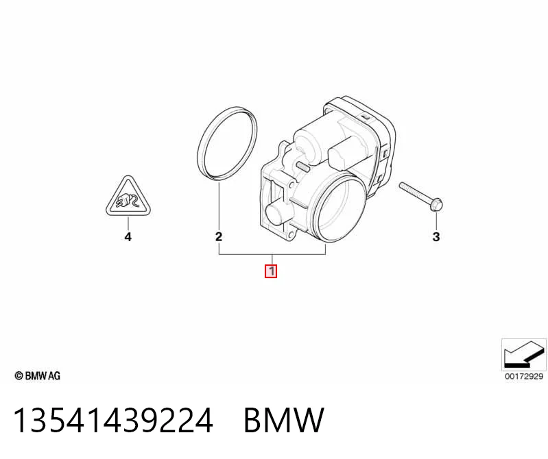 13541439224 BMW Válvula de borboleta montada