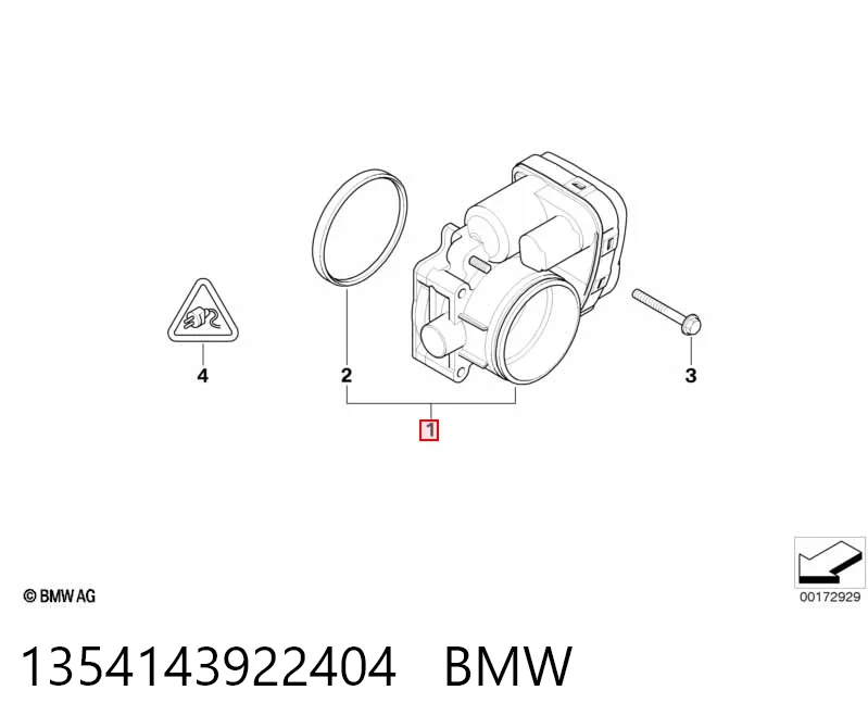 1354143922404 BMW Válvula de borboleta montada