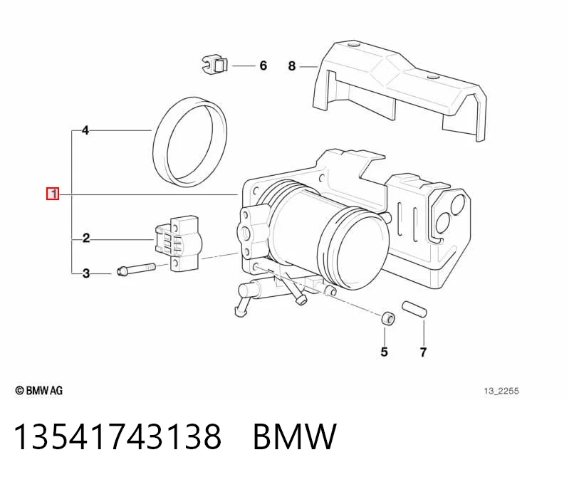 Válvula de borboleta montada para BMW 3  E36