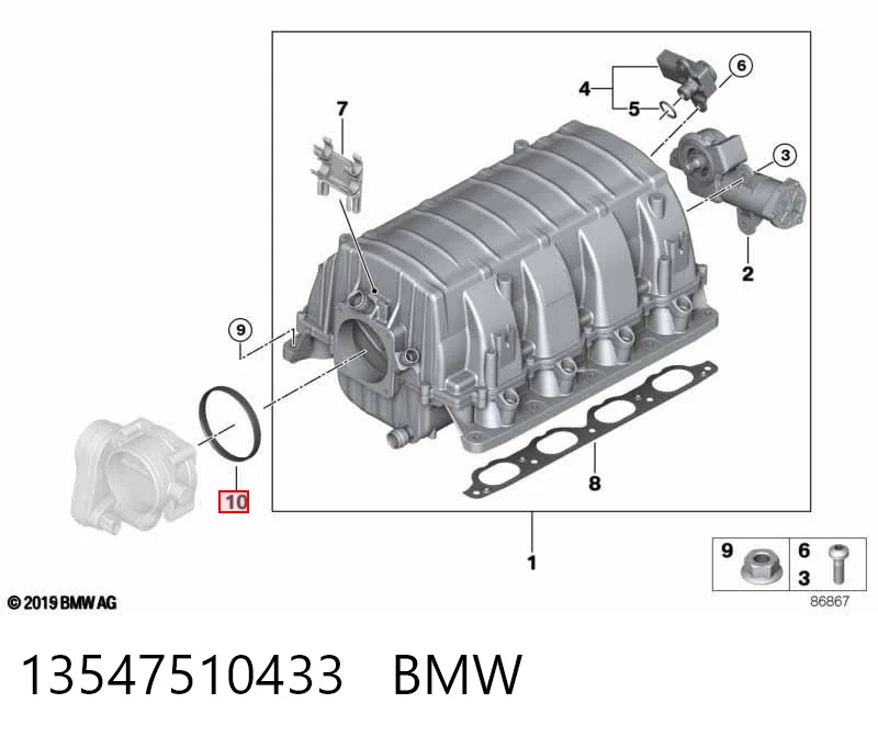 Compre Vedante da válvula de borboleta BMW 5 