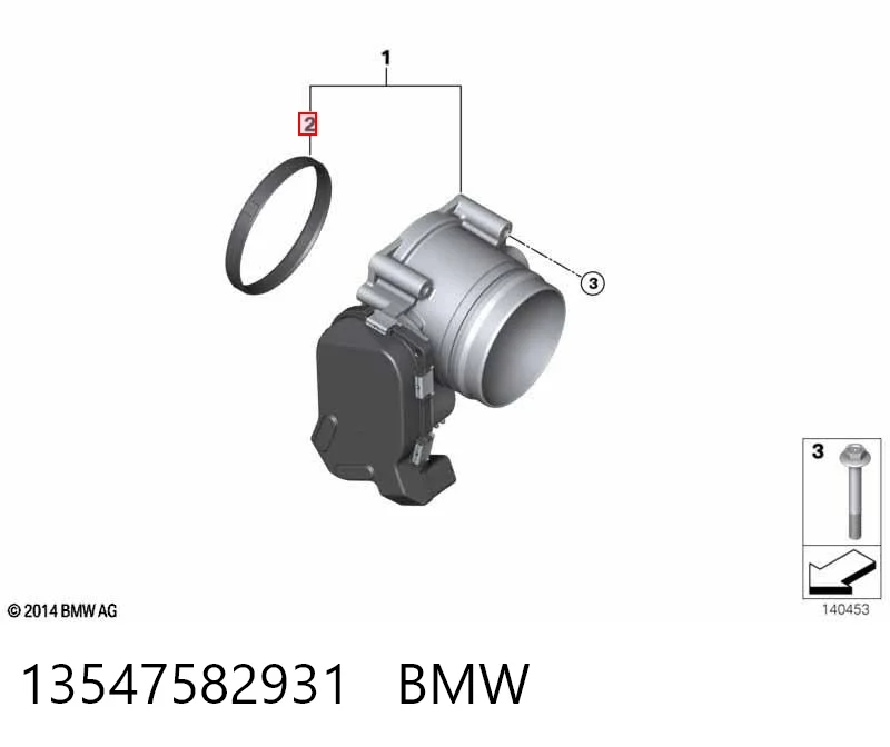 13547582931 BMW Vedante da válvula de borboleta