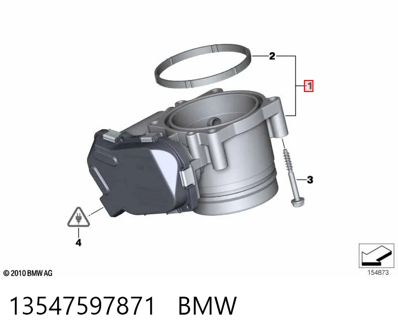 13547597871 BMW Válvula de borboleta montada