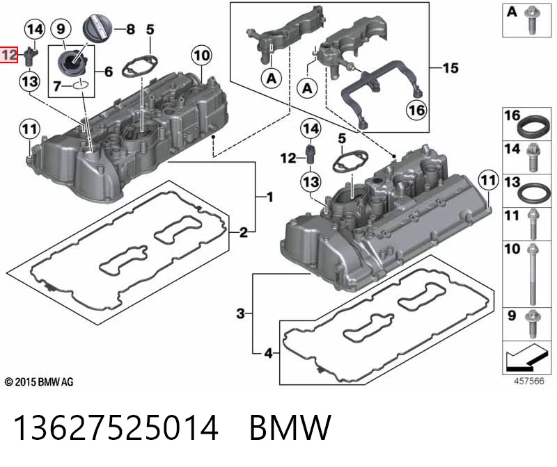 13627525014 BMW Sensor de posição da árvore distribuidora