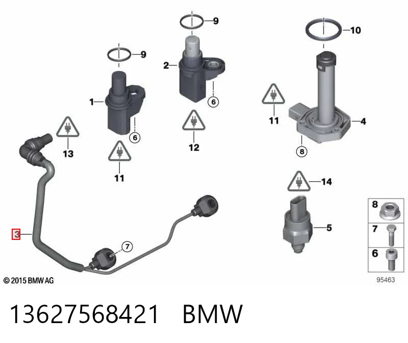 13627568421 BMW Sensor de detonação