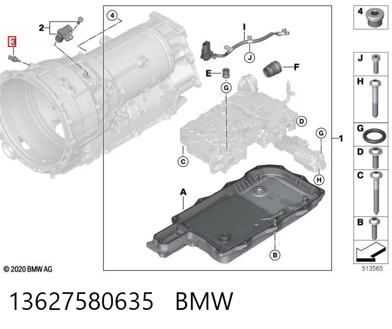 13627580635 BMW Sensor de temperatura do fluido de esfriamento (de ativação de ventilador do radiador)
