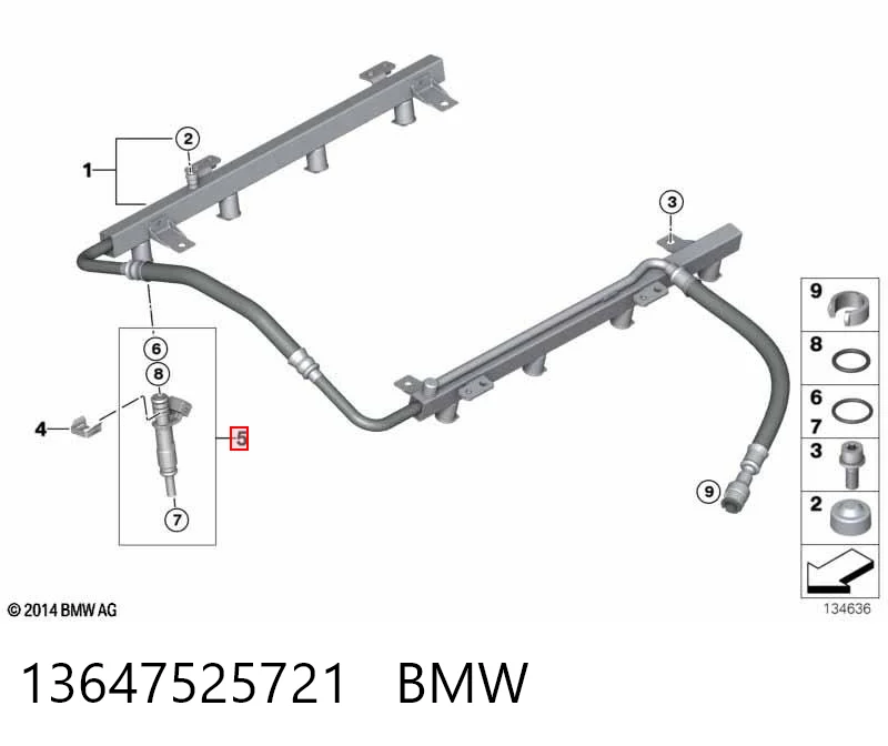 13647525721 BMW Injetor de injeção de combustível
