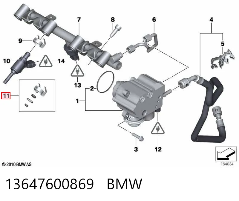 13647600869 BMW Kit de reparação do injetor