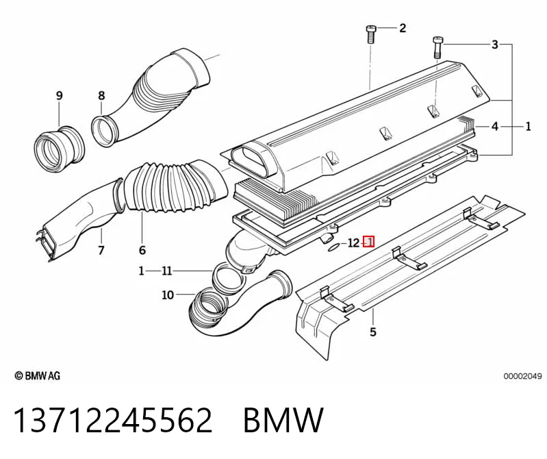 Caixa de filtro de ar BMW 5  E34 ao melhor preço