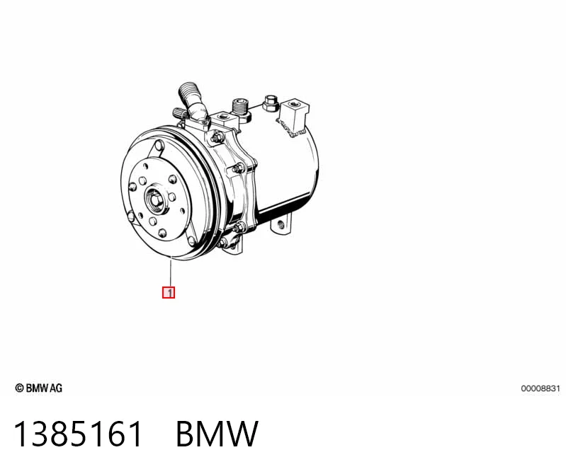 1385161 BMW Compressor de aparelho de ar condicionado