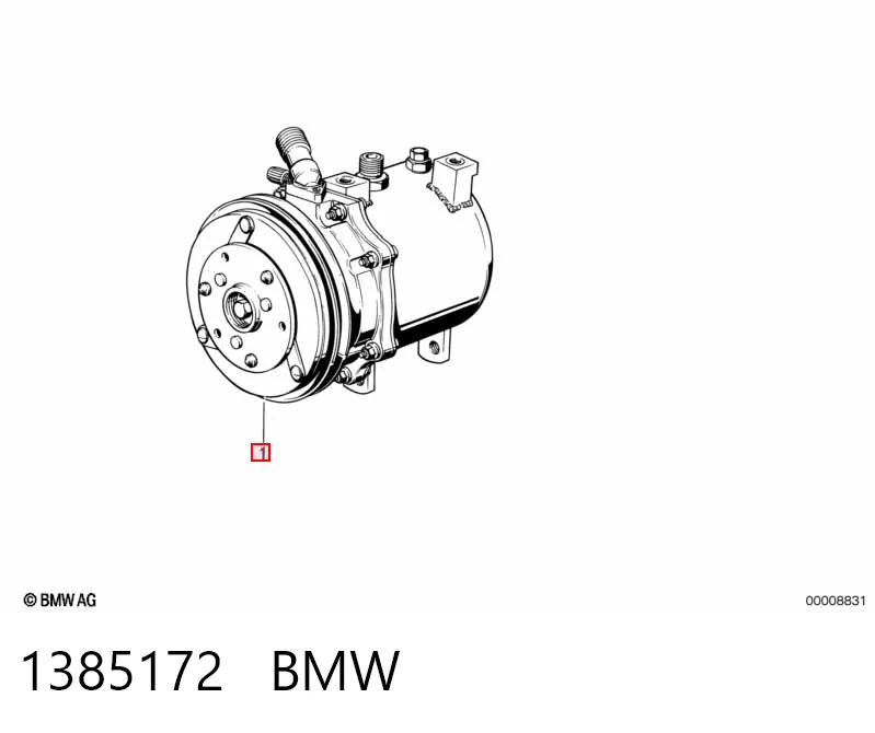 1385172 BMW Compressor de aparelho de ar condicionado