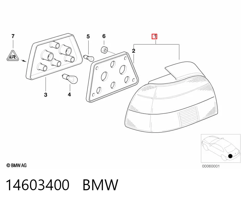 Lanterna traseira direita BMW 5 preço, a partir de 14,61 USD