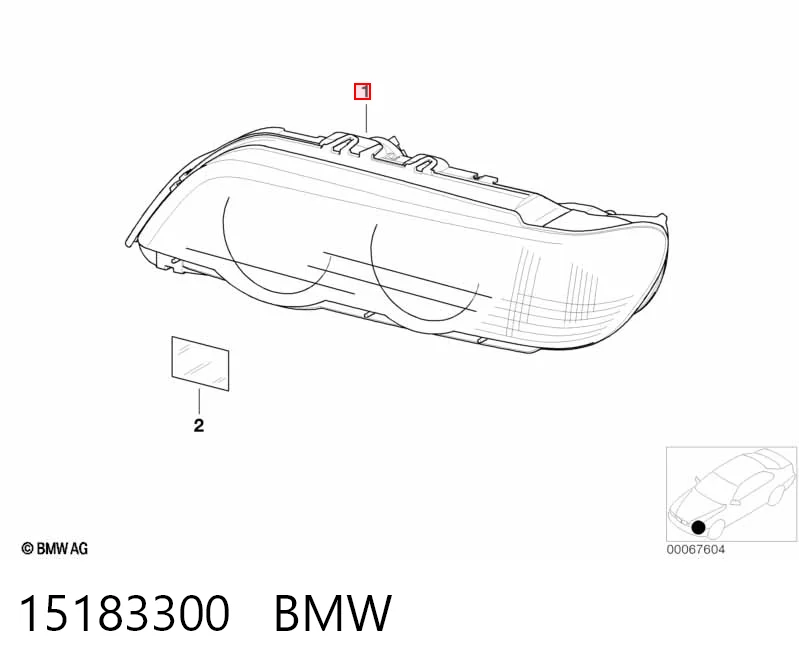 Luz esquerda BMW X5  E53