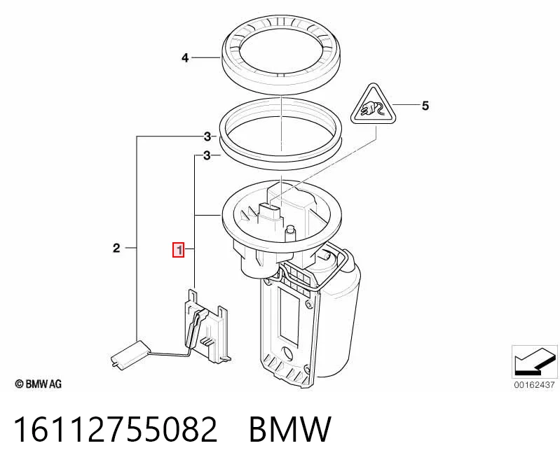 16112755082 BMW Módulo de bomba de combustível com sensor do nível de combustível