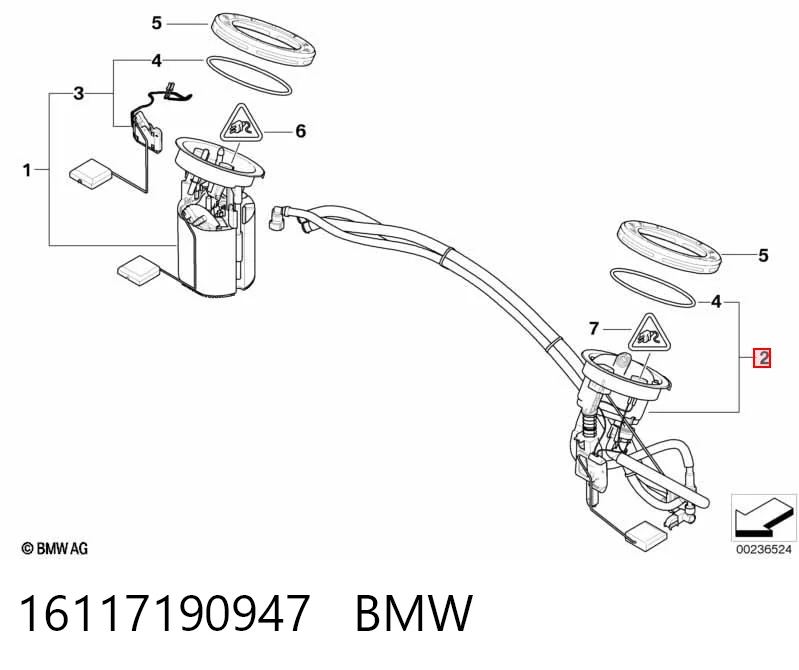 Sensor do nível de combustível no tanque BMW 3  E90 ao melhor preço