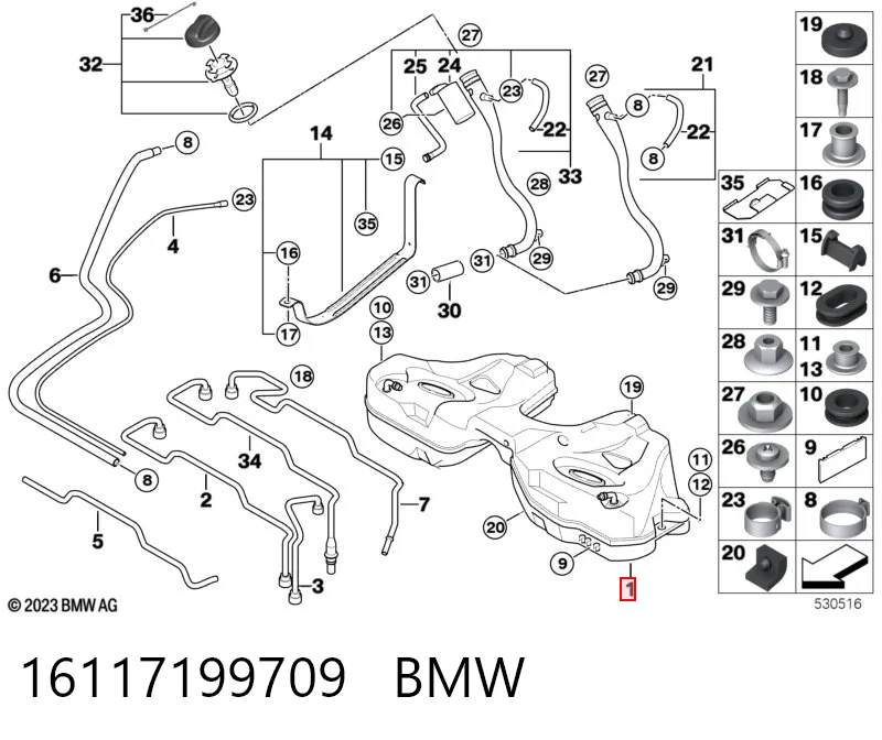 Tanque de combustível BMW 7  E65, E66, E67 ao melhor preço
