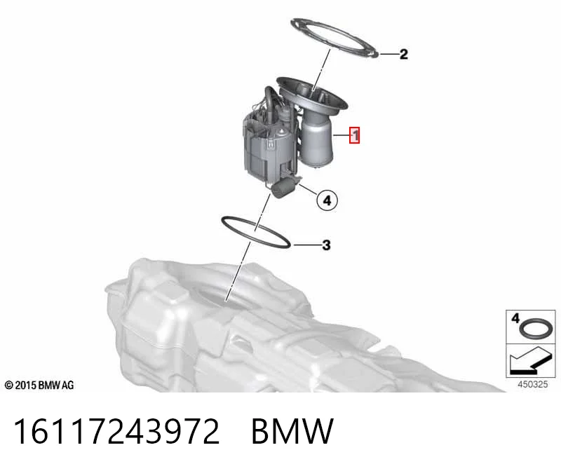 Compre Módulo de bomba de combustível com sensor do nível de combustível BMW 1 