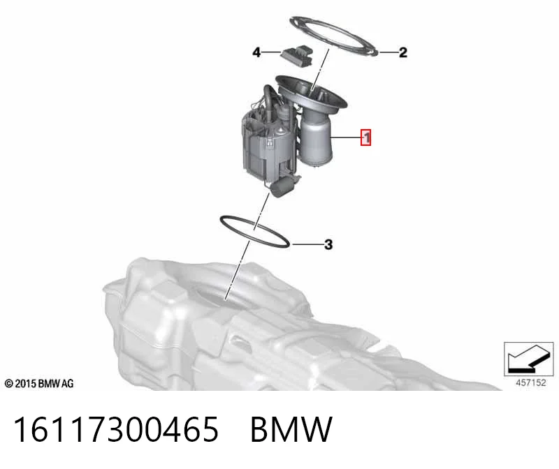 Módulo de bomba de combustível com sensor do nível de combustível para Mini COUNTRYMAN  F60