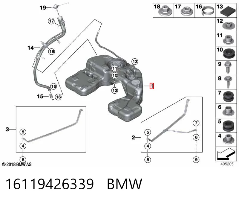 Tanque de combustível BMW X5  G05, F95 ao melhor preço