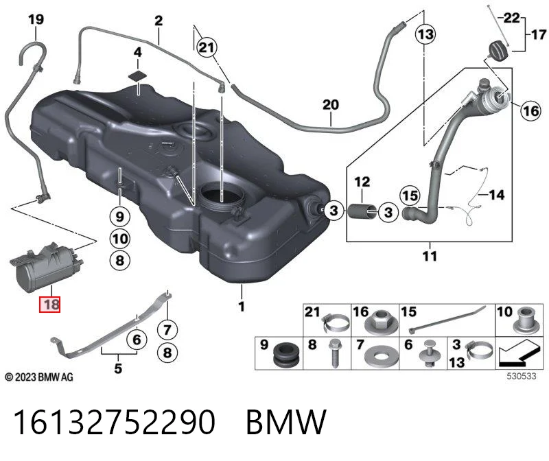 Compre 23300BZ010 Toyota Filtro de combustível