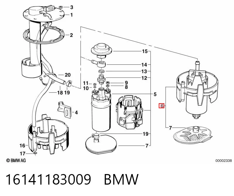 16141183009 BMW Bomba de combustível elétrica submersível