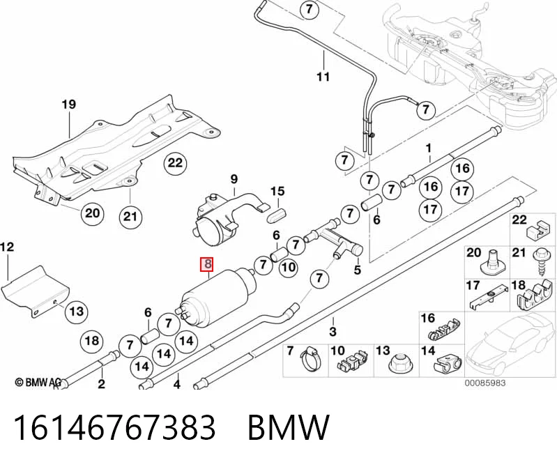 16146767383 BMW Bomba de combustível principal
