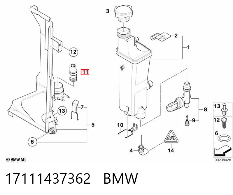 17111437362 BMW Termostato adicional