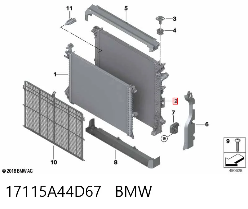 Radiador de esfriamento de motor BMW X5 preço, a partir de 163,21 USD