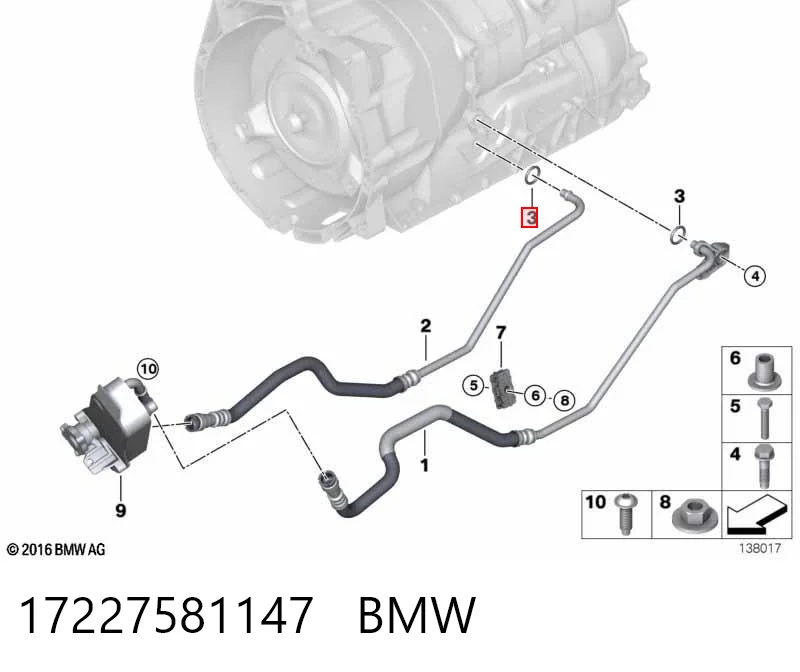 17227581147 BMW Vedante de tampa do gargalho de enchimento de óleo
