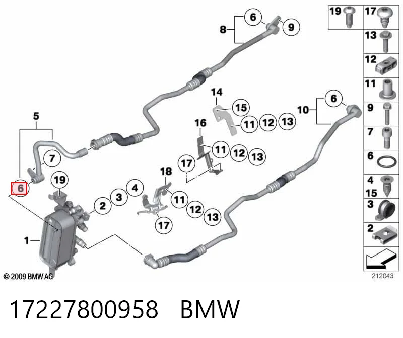 17227800958 BMW Vedante de tampa do gargalho de enchimento de óleo