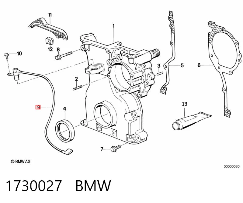 1730027 BMW Sensor de posição (de revoluções) de cambota
