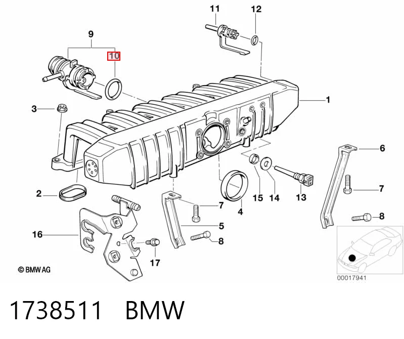 1738511 BMW Gerador