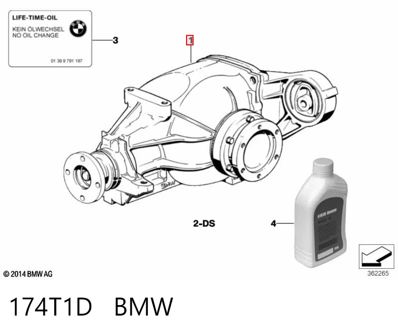 Redutor do eixo traseiro para BMW 3  E36