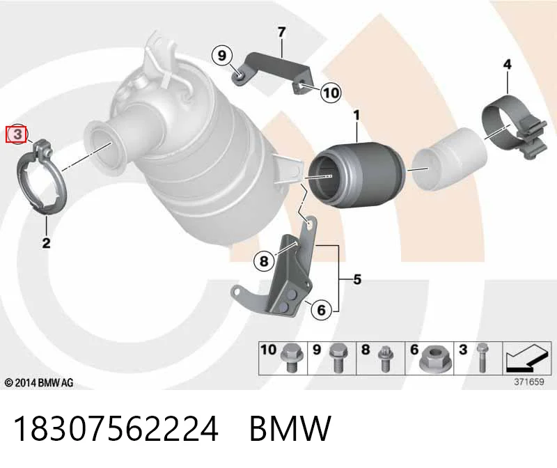 Compre 16674034 Iveco Parafuso do sistema de escape (do silenciador)