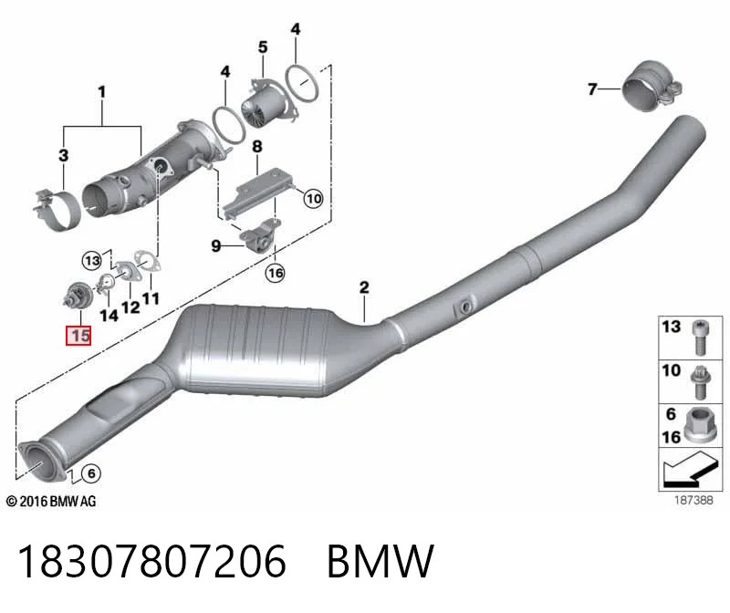 18307807206 BMW Injetor de injeção AD BLUE